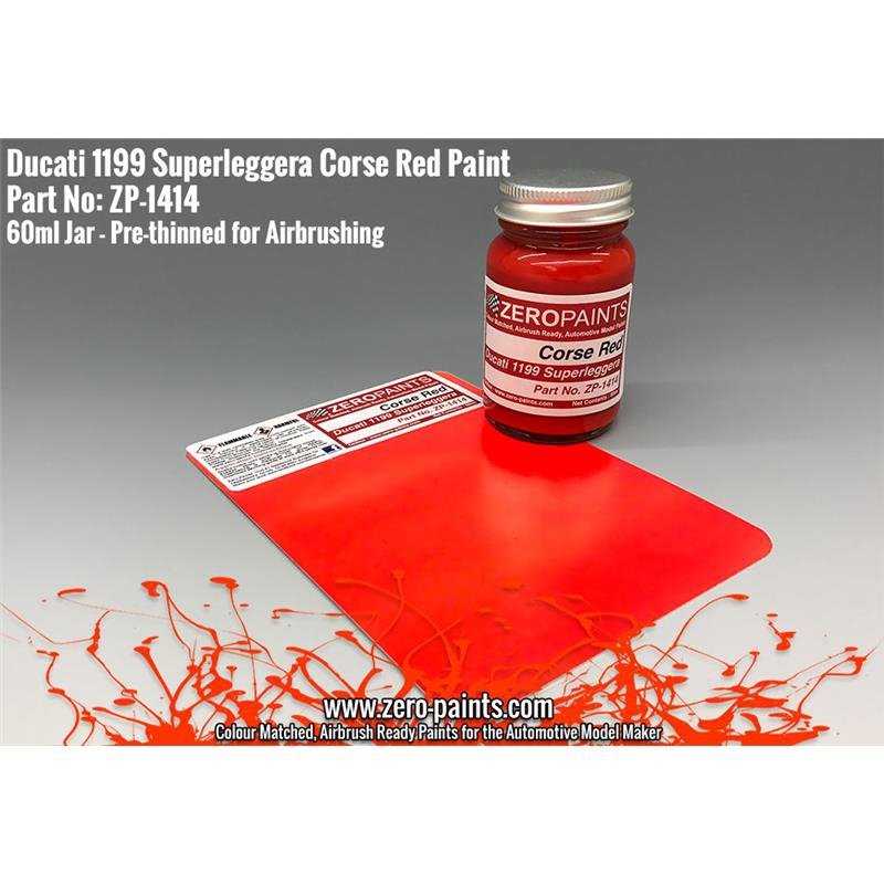 Zero Paints ZP-1414 Ducati 1199 Superleggera Corsa Red 60ml – image 2