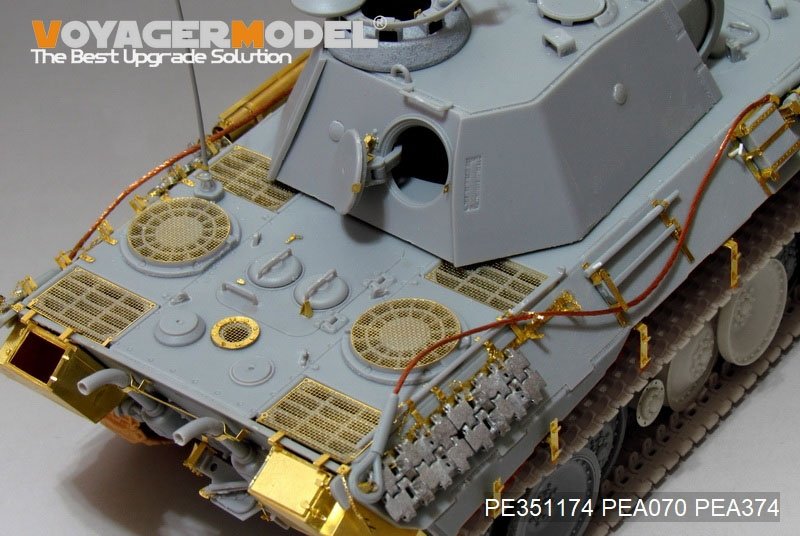 Voyager Model PE351174 WWII German Panther A early ver. Basic（For MENG TS-046）1/35 – obrázek 3