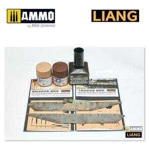Liang 0002 Streaking &amp;amp; Wet Effects Airbrush Stencils – zdjęcie 2