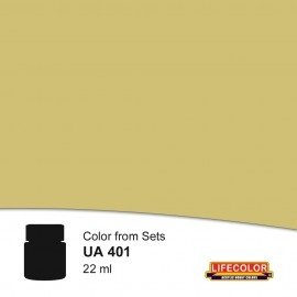 Lifecolor UA401 Uniformes allemands Tropical Tan 1 22ml 