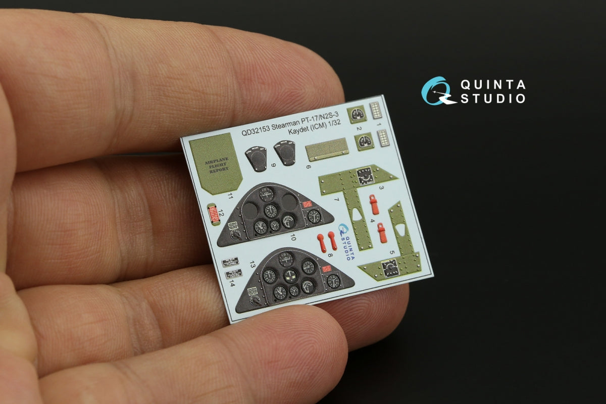 Quinta Studio QD32153 Pt-17/N2S-3 Kaydet 3D-Printed colored Interior on decal paper (ICM) 1/32 – image 4