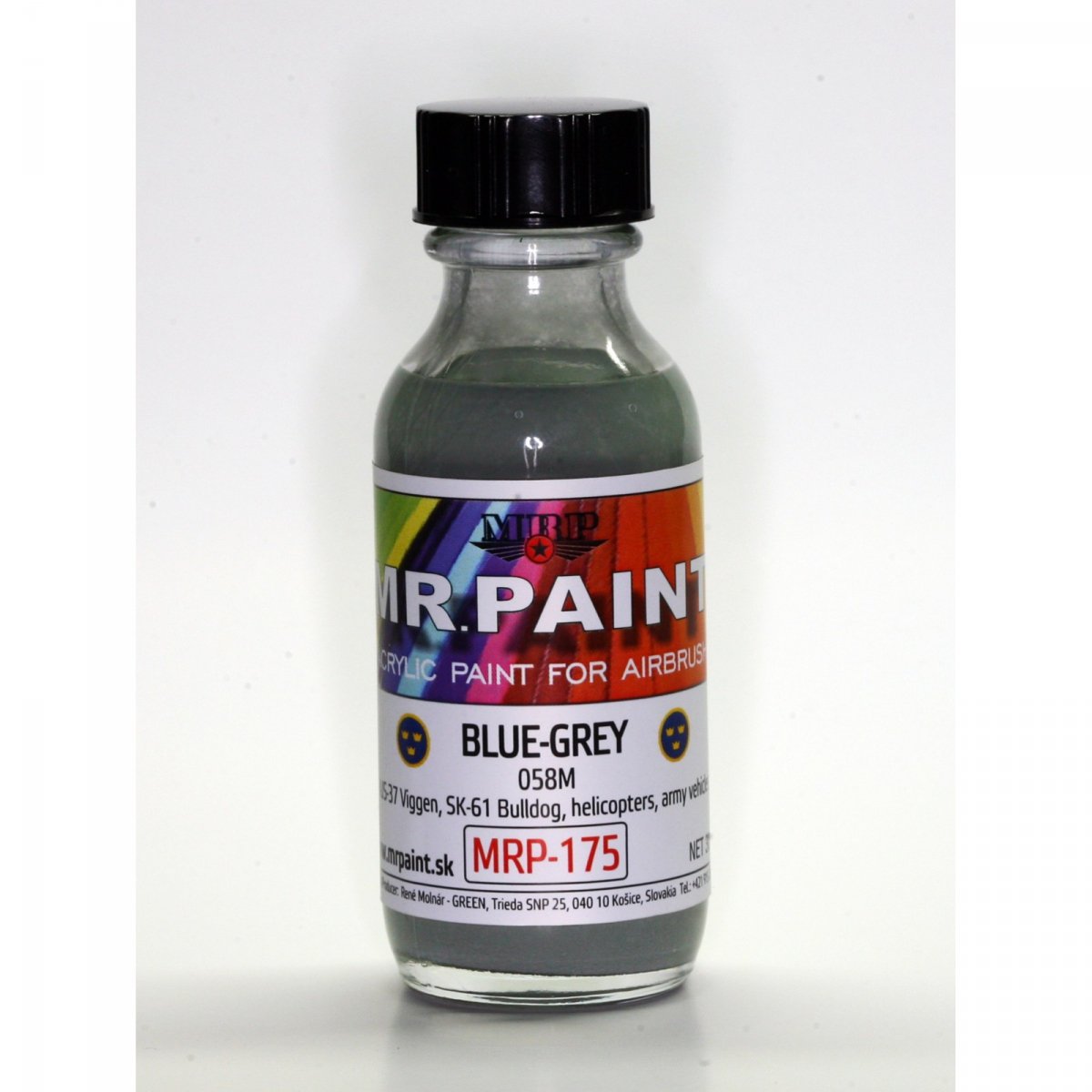 MR. Paint MRP-175 BLUE-GREY 058M Swedish Army 30ml – obrázek 2