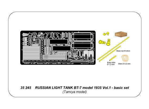 Aber 35245 Russian light tank BT-7 - vol.1 - basic set 1/35 – Bild 5
