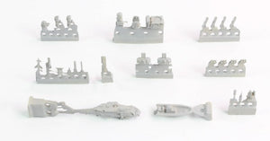 Pontos 37019F1 USS FFG Oliver Hazard Perry Class Long Hull Detail Up Set ADVANCED 1/350 – imagen 8