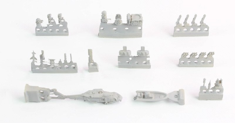 Pontos 37019F1 USS FFG Oliver Hazard Perry Class Long Hull Detail Up Set ADVANCED 1/350 – imagen 8