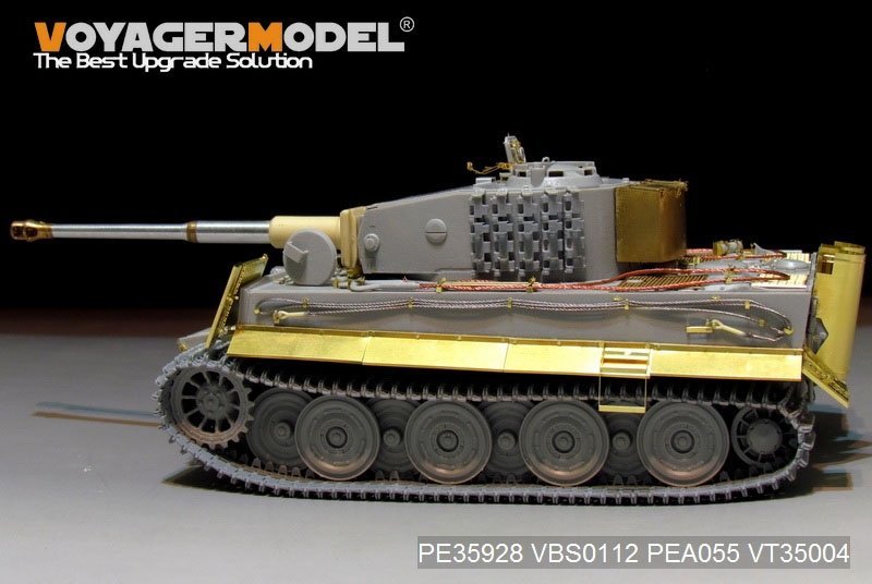 Maquette Voyager PE35928 Char Tiger I allemand de la Seconde Guerre mondiale, production tardive, pour TRUMPETER 09540, échelle 1/35 – image 8
