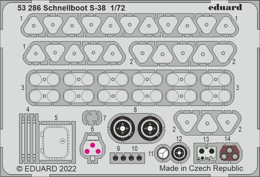 Eduard 53286 Schnellboot S-38 FORE HOBBY 1/72