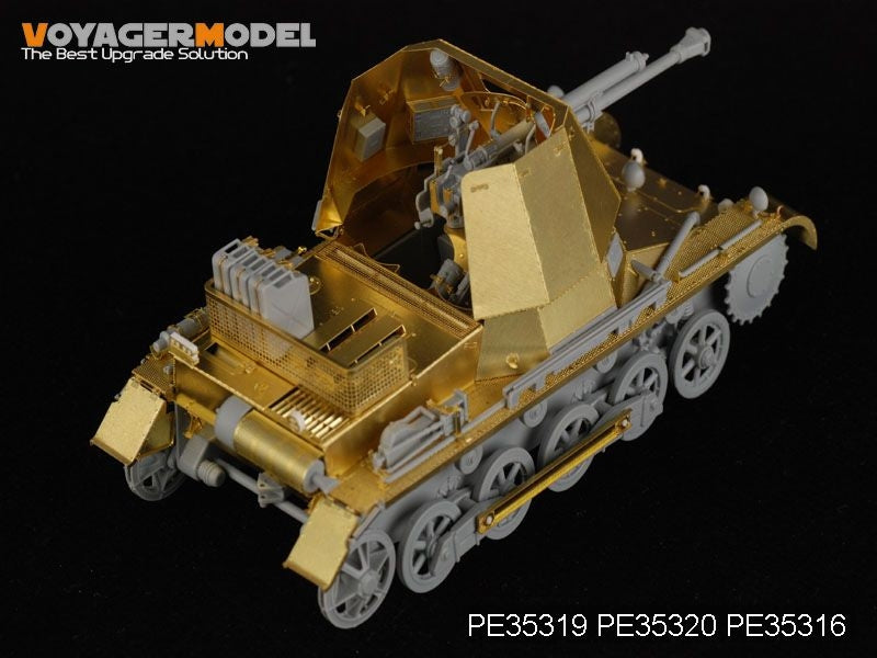 Voyager Model PE35319 WWII German 47mm PaK(t) Panzerjager I Basic For DRAGON 6230 1/35 – immagine 6