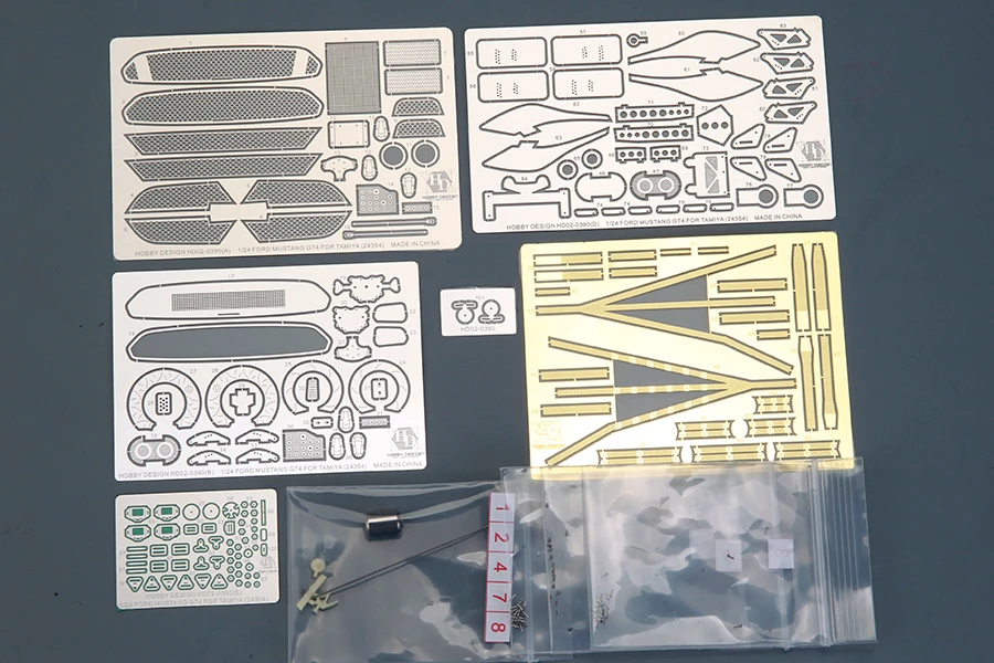 Hobby Design HD02-0390 Ford Mustang GT4 - Detail-up Set for Tamiya 24354 1/24 – image 2