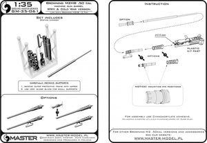 Master GM-35-061 Browning M2HB .50 cal (12.7mm) - Machine gun barrel - WWII and Cold War version 1/35 – image 9