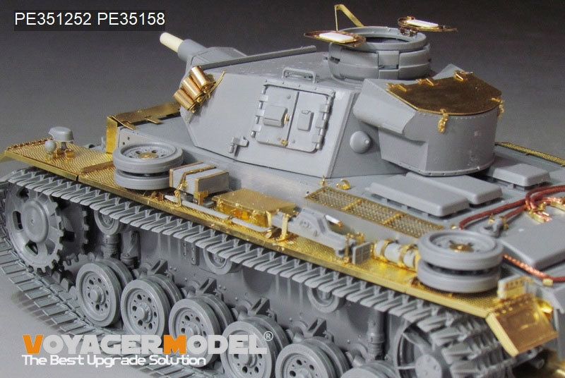 Voyager Model PE351252 WWII German Pz.KPfw.III Ausf.N early version upgrade set basic For TAKOM 8011 1/35 – obrázek 8