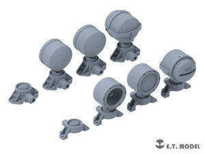 ET Model P35-208 Bosch Lamp Lights for WWII German Vehicles (3D Printed) 1/35 – obrázek 2