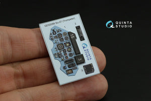 Quinta Studio QDS-32088 Su-27 3D-Printed &amp;amp; colored Interior on decal paper (Trumpeter) (small version) 1/32 – Bild 7