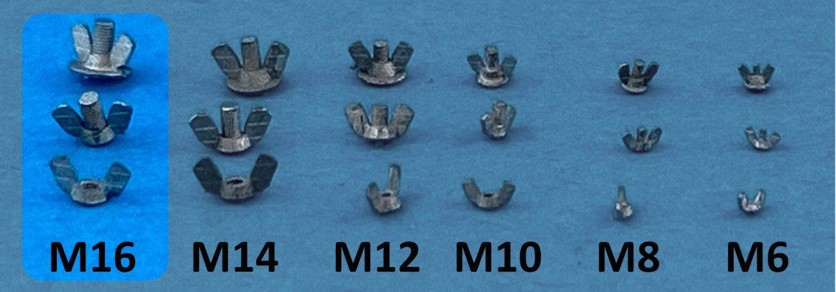 Point of no Return 1623006 M16 wing nuts 1/16 – image 2