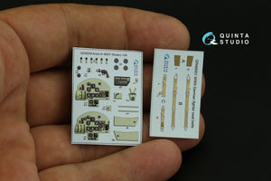 Quinta Studio QD48209 Arado Ar 68 E/F 3D-Printed &amp;amp; colored Interior on decal paper (Roden) 1/48 – image 5