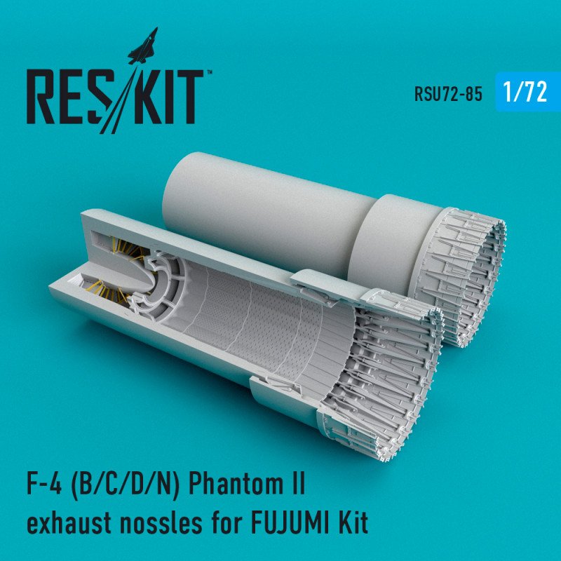 RESKIT RSU72-0085 Toits d'échappement F-4 B/C/D/N Phantom II pour Fujimi 1/72