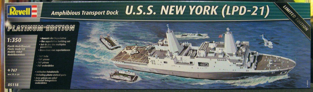 Revell 05118 USS New York (LPD-21) - Amphibious Transport Dock 1/350