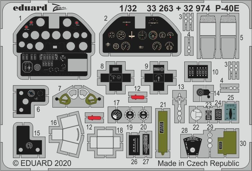 Eduard BIG33122 P-40E part I for Trumpeter 1/32 – image 3