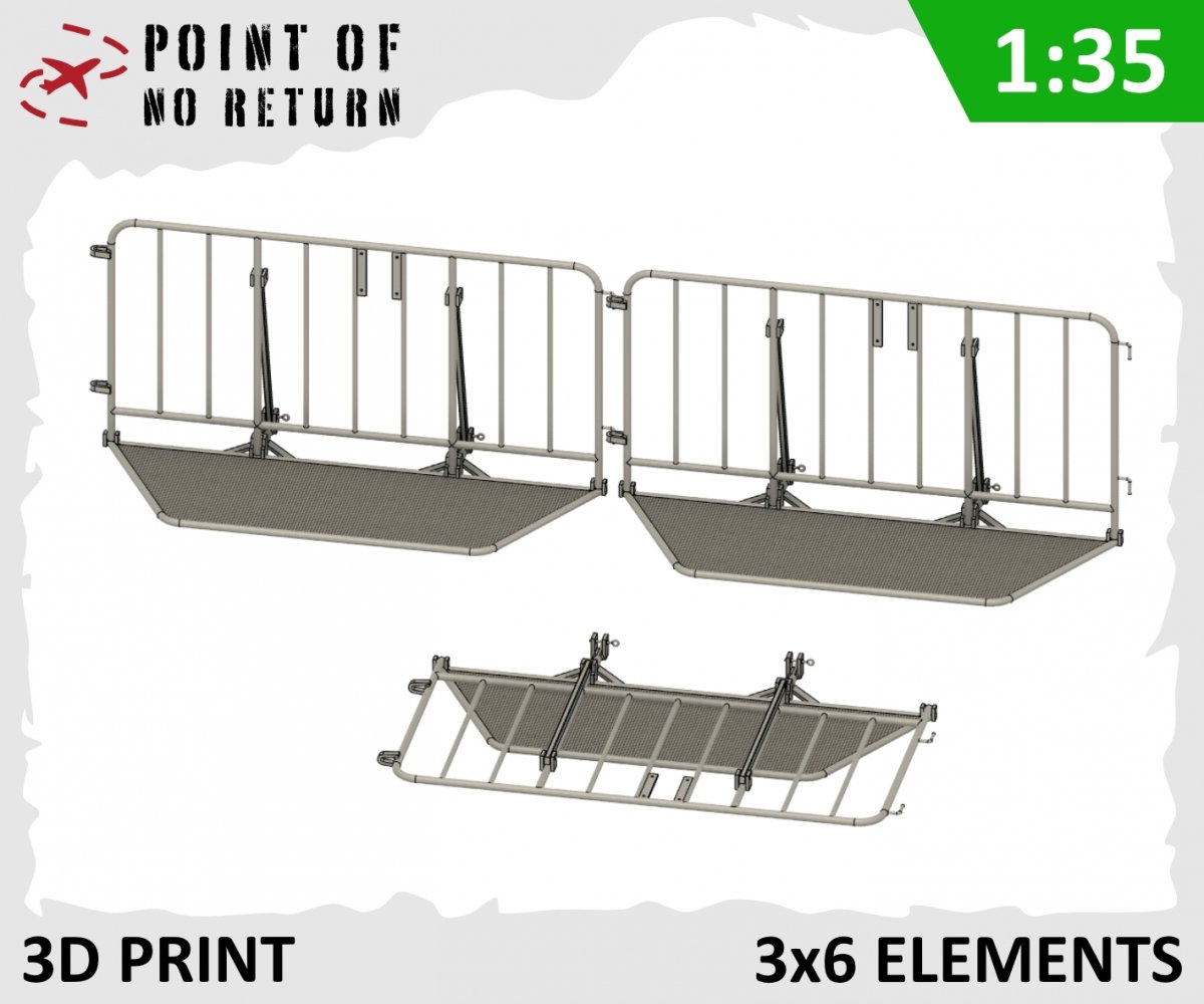 Point of no Return 3522006 Police Barrier 3 pcs 1/35