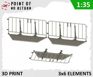 Point of no Return 3522006 Police Barrier 3 pcs 1/35
