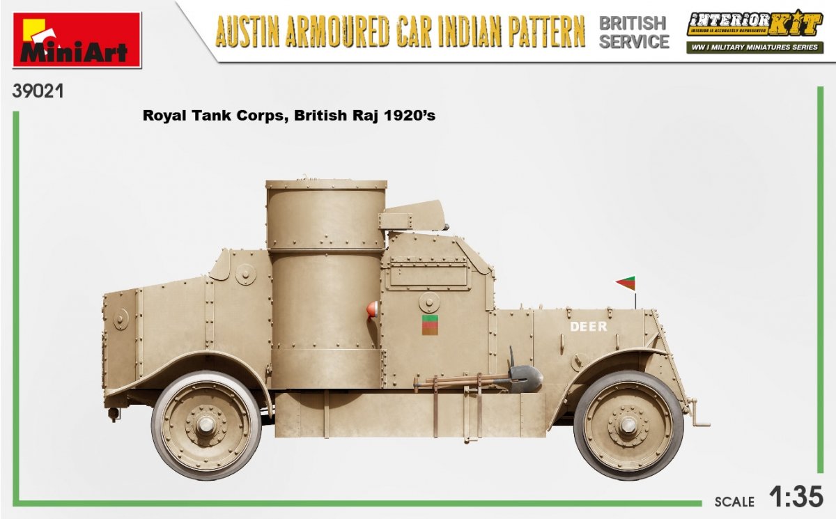 Miniart 39021 AUSTIN ARMORED CAR INDIAN PATTERN. BRITISH SERVICE. INTERIOR KIT 1/35 – obrázek 16