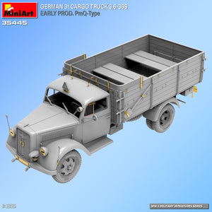 Miniart 35445 GERMAN 3t CARGO TRUCK 3.6-36S EARLY PROD. PmQ-Type 1/35 – obrázek 8