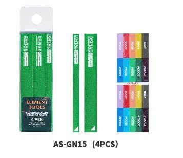 Disques de ponçage en alliage d'aluminium DSPIAE AS-GN15 verts (lot de 4)