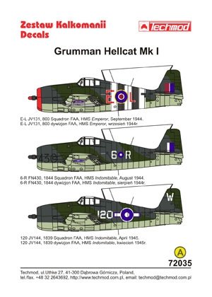 Techmod 72035 - Grumman Hellcat I 1/72 – obrázek 2
