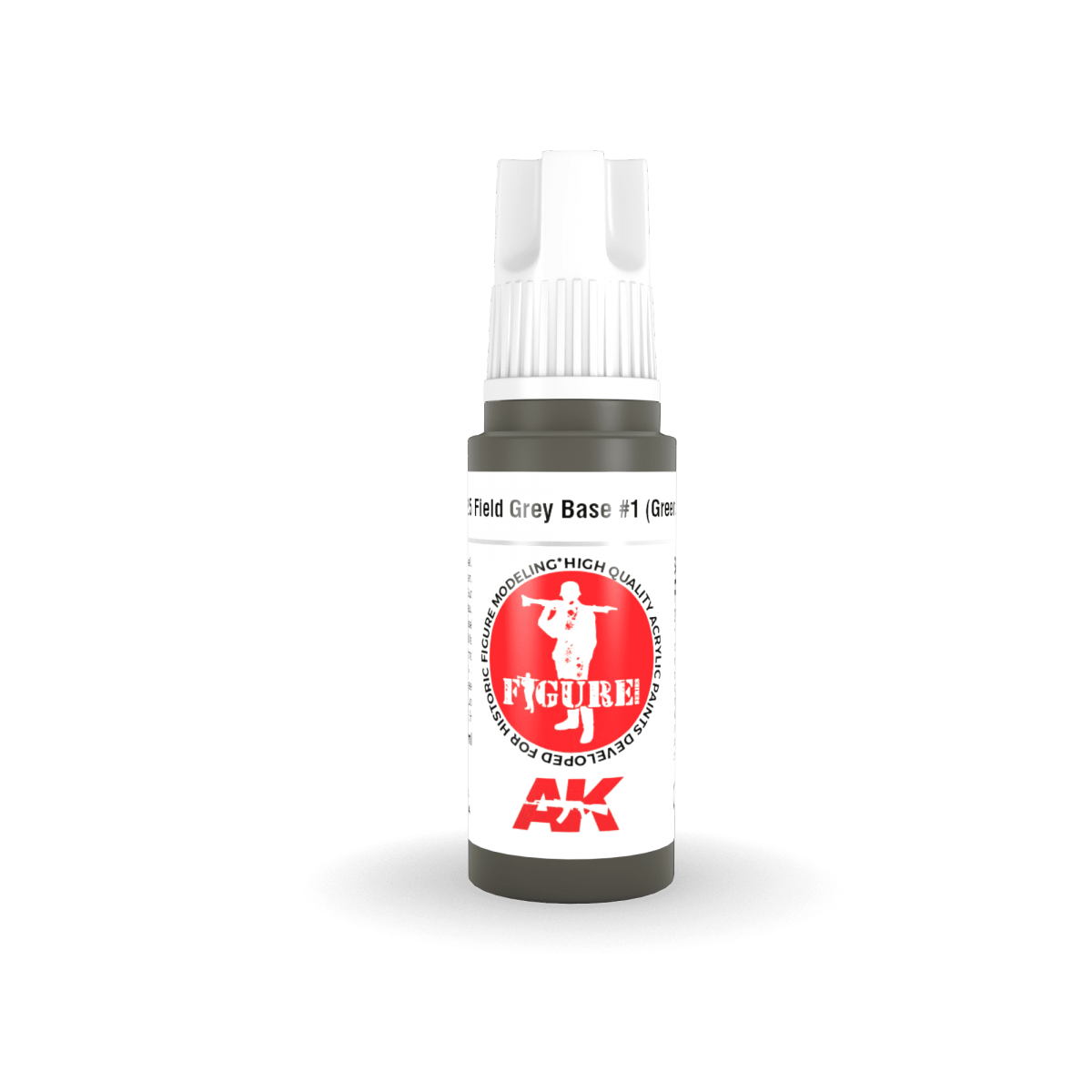AK Interactive AK11425 Field Gray Base #1 (Green uniform) 17ml – image 2