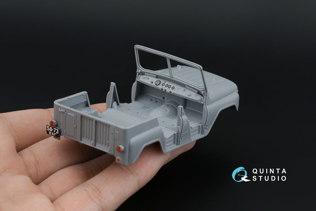 Quinta Studio QD43003 UAZ-469 3D-Printed &amp;amp; colored Interior on decal paper (Zvezda) 1/43 – Bild 11