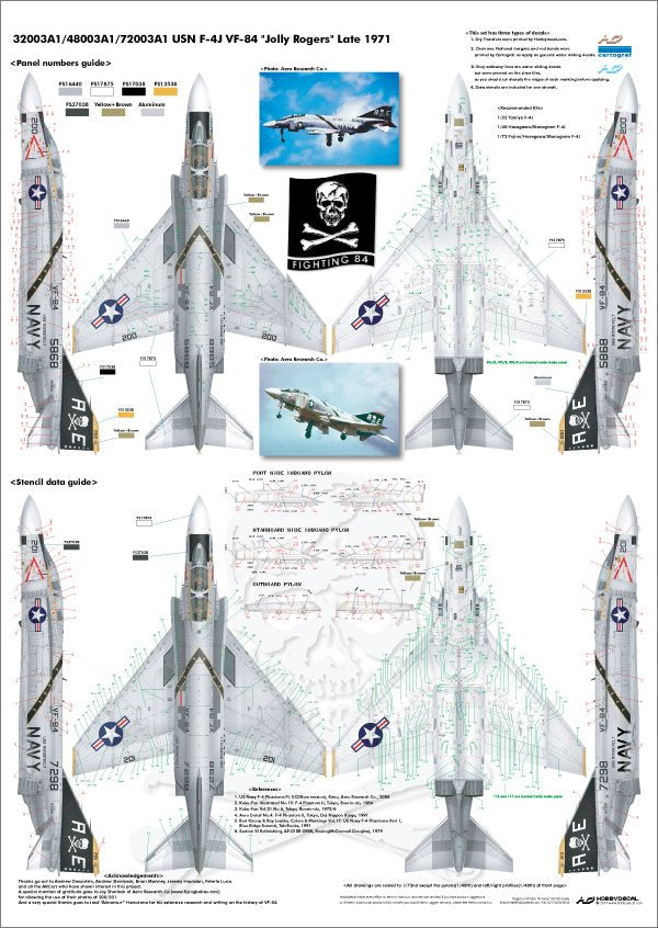 HobbyDecal AL48003V1 F-4J VF-84 Jolly Rogers Late 1971 1/48 – image 4