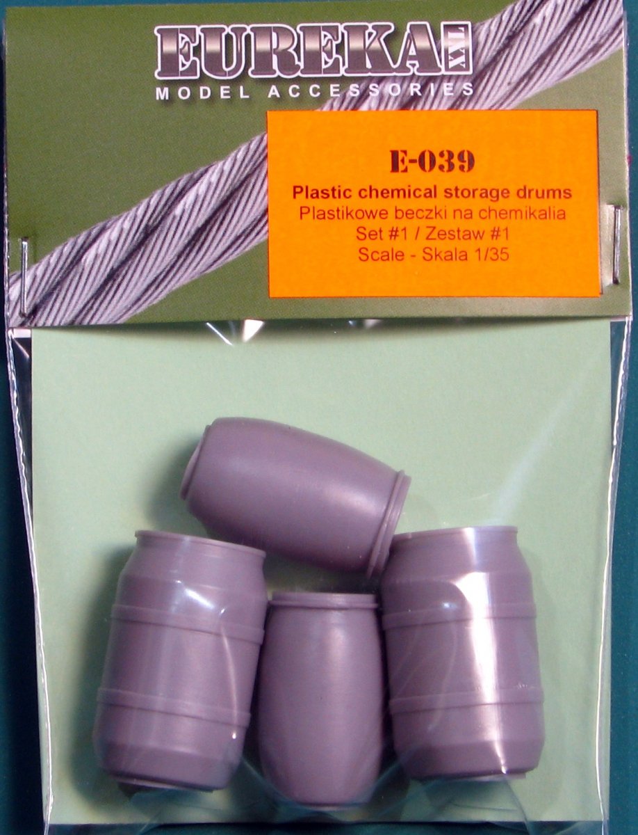 EUREKA XXL E-039 Fûts de stockage de produits chimiques en plastique, lot de 1 1/35