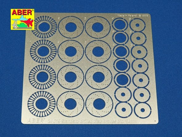 Aber 24019 Standard Drilled Brake Discs 14mm Diameter (1/24)