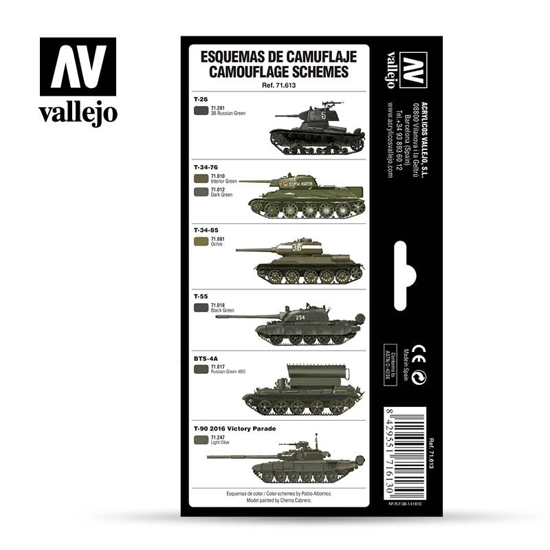 Vallejo 71613 SRussian Greens (1928&amp;#39;s to Present) 8 x 17ml – Bild 2
