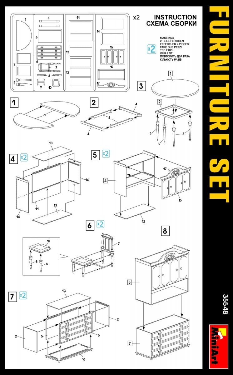 MiniArt 35548 FURNITURE SET 1/35 – image 3