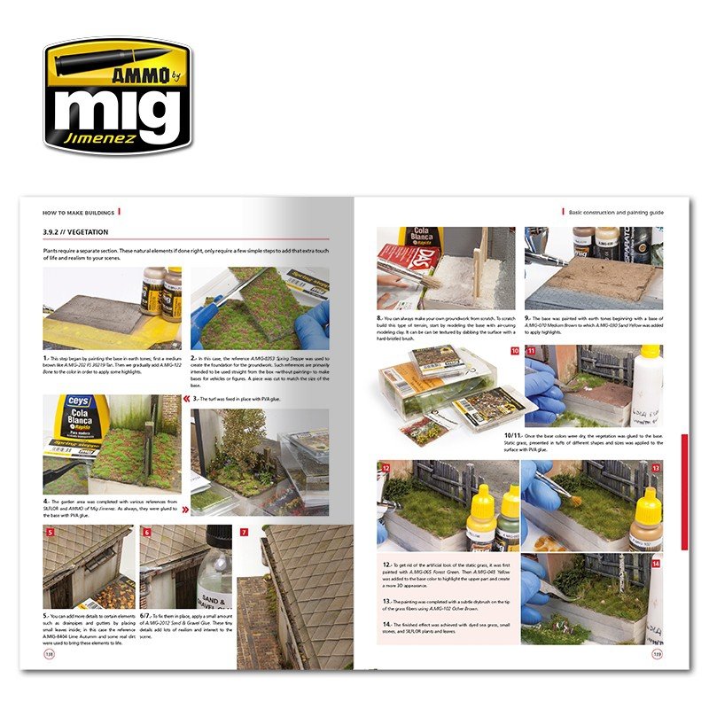 AMMO of Mig Jimenez 6135 HOW TO MAKE BUILDINGS. BASIC CONSTRUCTION AND PAINTING GUIDE (English) – image 10
