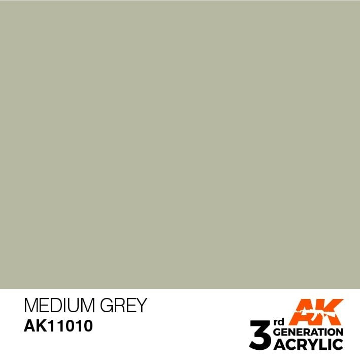 AK Interactive AK11010 Gris moyen 17 ml
