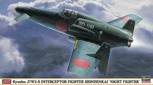 Hasegawa 07367 Kyushu J7W2-S Interceptor Fighter Shindenkai &amp;#39;Night Fighter&amp;#39; 1/48