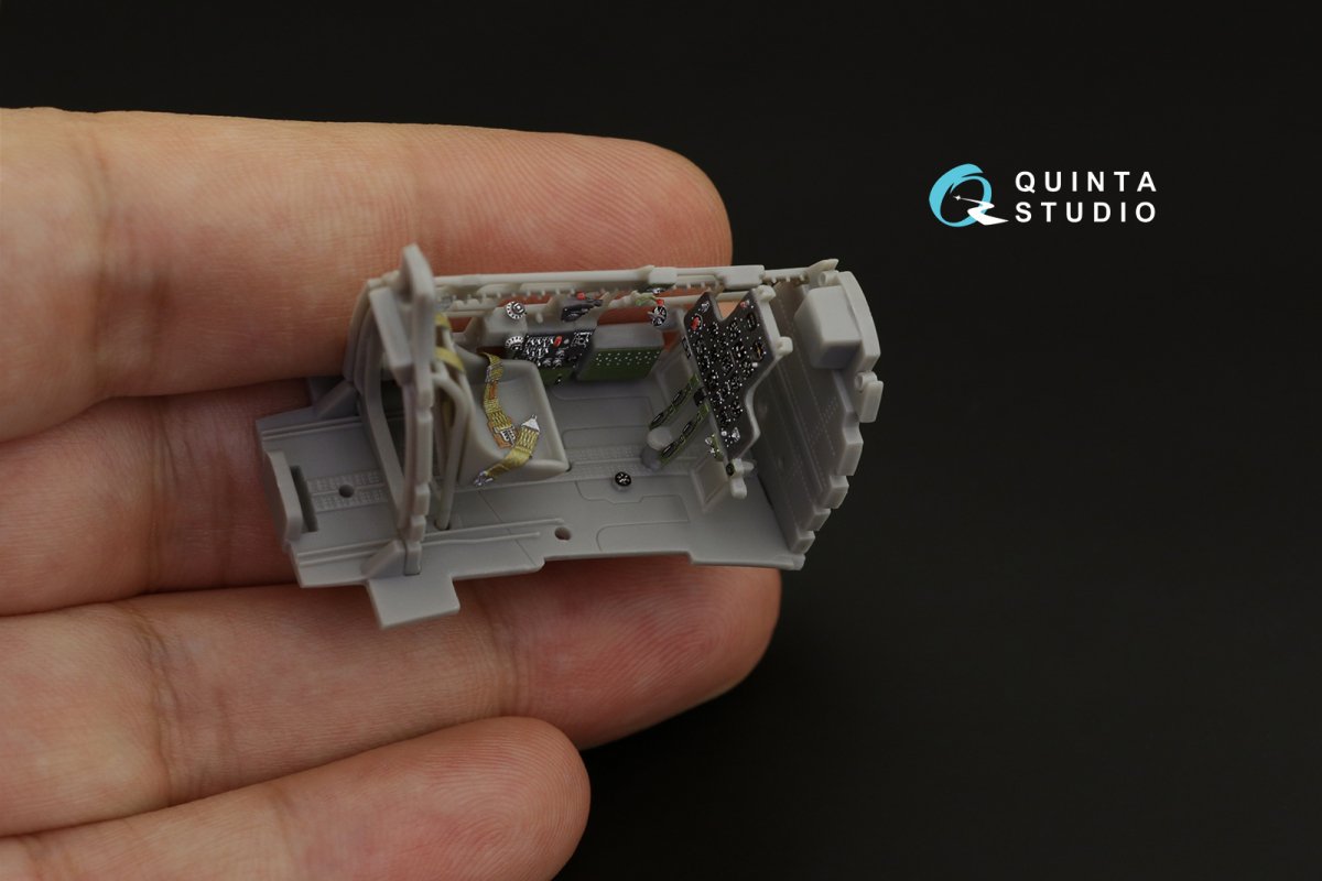 Quinta Studio QD48272 P-40B 3D-Printed &amp;amp; colored Interior on decal paper (Airfix) 1/48 – obrázek 10