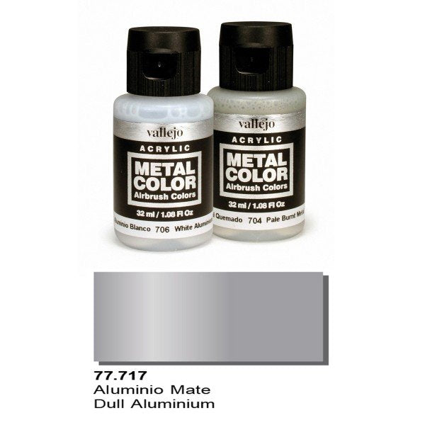 Vallejo 77717 Metal Color- Dull Aluminum 32ml