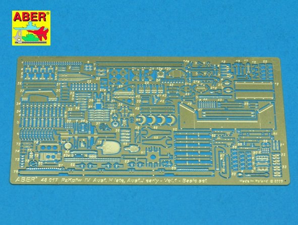 Aber 48017 German medium tank Pz.Kpfw. IV, Ausf.H, J early - vol. 1 - basic set 1/48