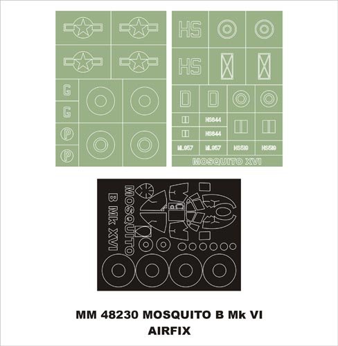 Montex MM48230 DHMOSQUITO B MKXVI AIRFIX