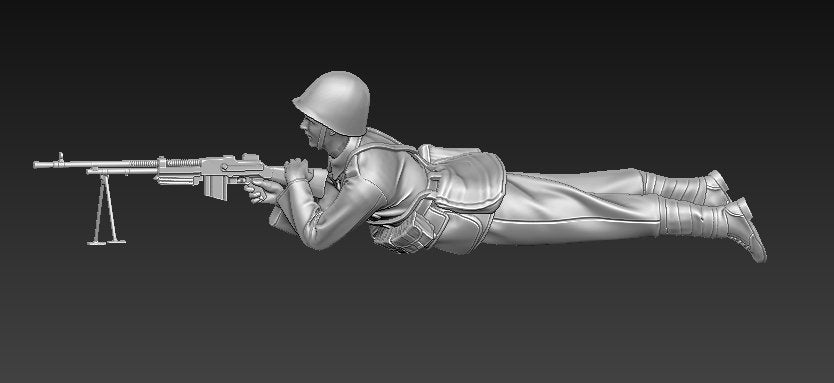 Glowel Miniatures 35909 Polish Infantry Lying (2 Figures, 3D Printed) 1/35 – Bild 6