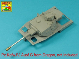 Aber 35L-068N 75mm KwK40L/43 barrel with early muzzle brake for German Panzer IV Ausf.G tanks 1/35 – imagen 4