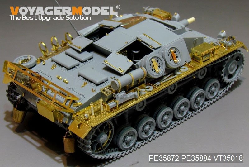 Voyager Model PE35872 WWII German StuG.III Ausf.C/D Africa troop Basic for DRAGON 1/35 – image 6