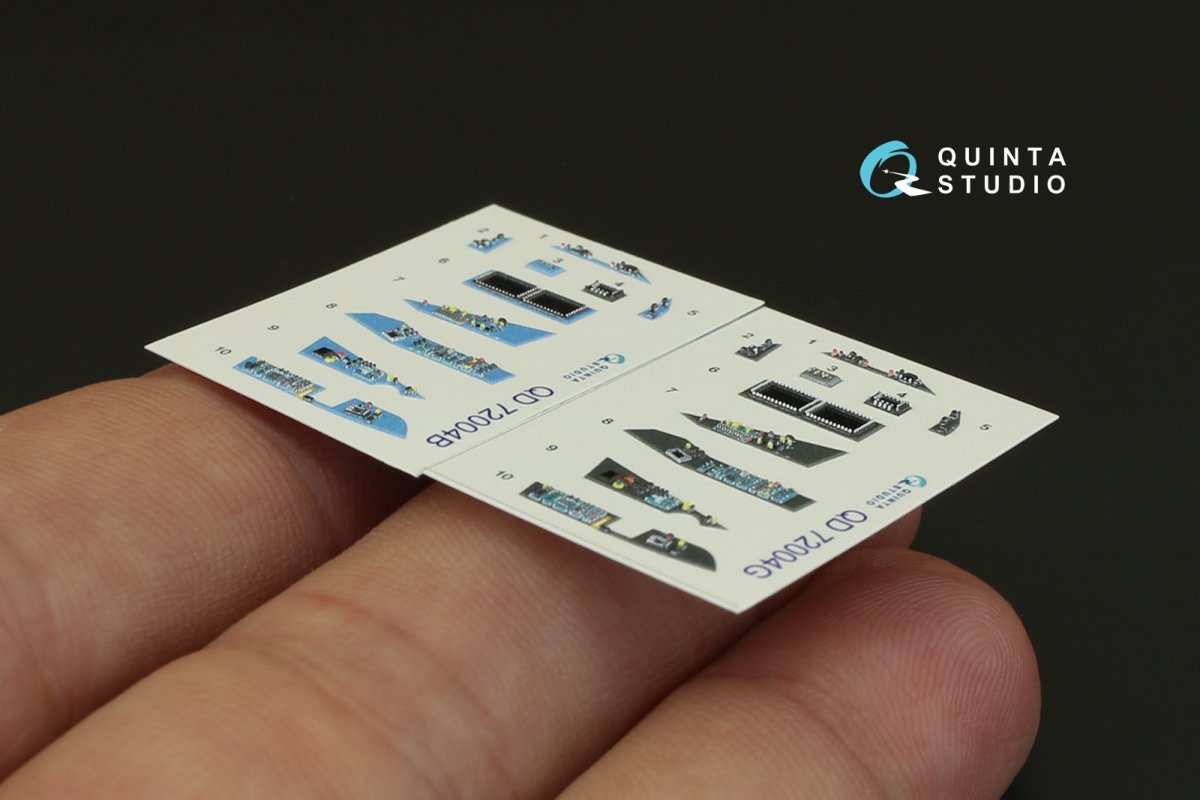 Quinta Studio QD72004 SU-57 3D-Printed &amp;amp; colored Interior on decal paper (for Zvezda kit)1/72 – image 2