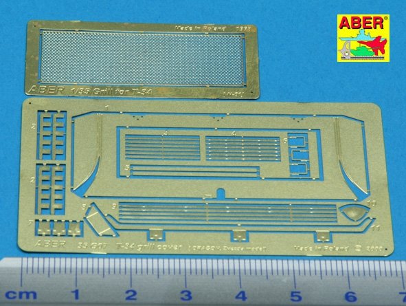 Aber 35G07 Grille covers for russian tank T-34 1/35 – Bild 2