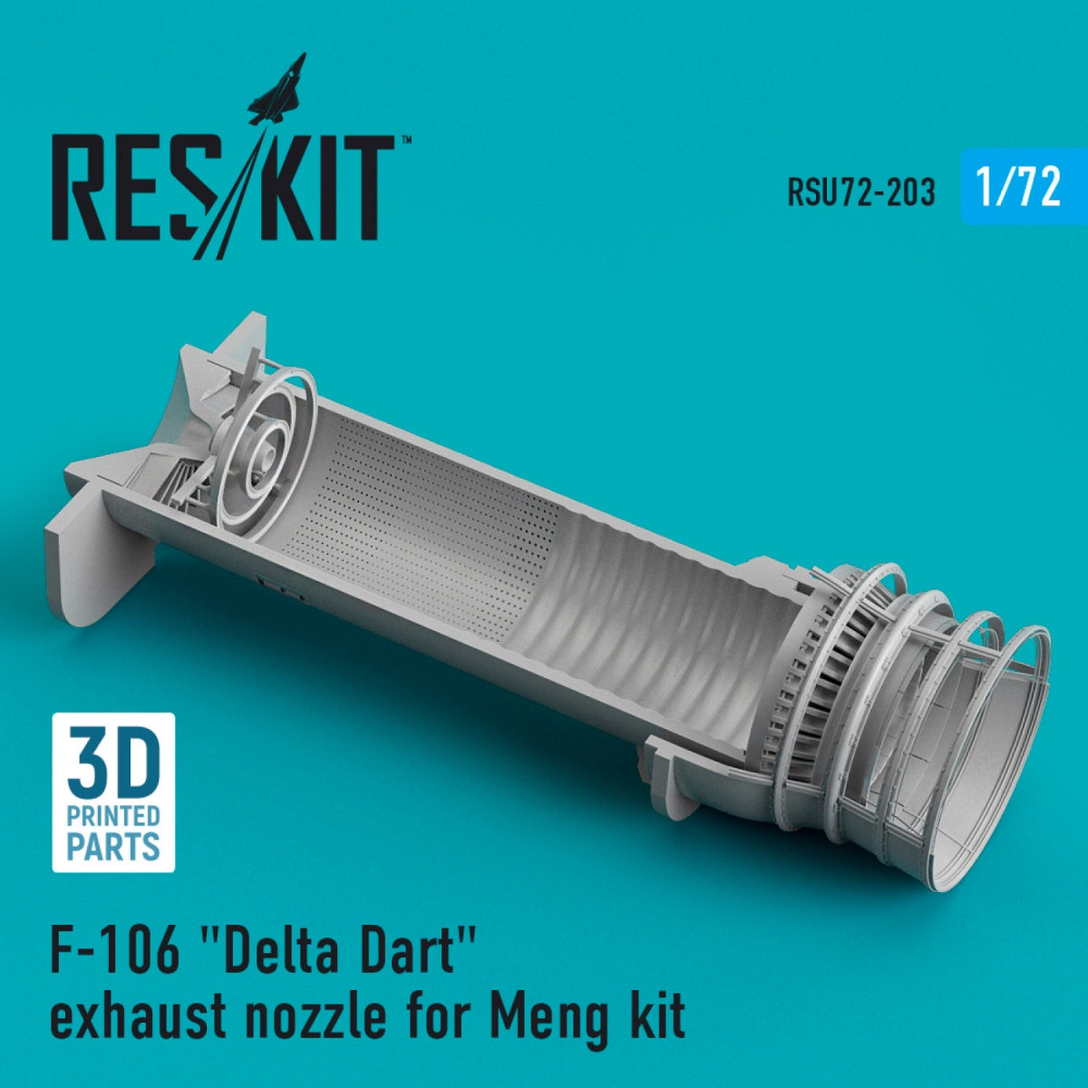 RESKIT RSU72-0203 Buse d&amp;#39;échappement F-106 « DELTA DART » pour maquette MENG (impression 3D) 1/72 – image 2