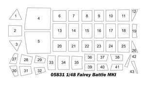Trumpeter 05831 Fairey Battle Mk.I 1/48 – obrázek 3