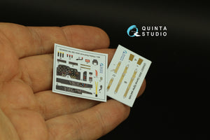 Quinta Studio QD48300 Me 262 HGIII 3D-Printed colored Interior on decal paper (Amusing Hobby) 1/48 – obrázek 3